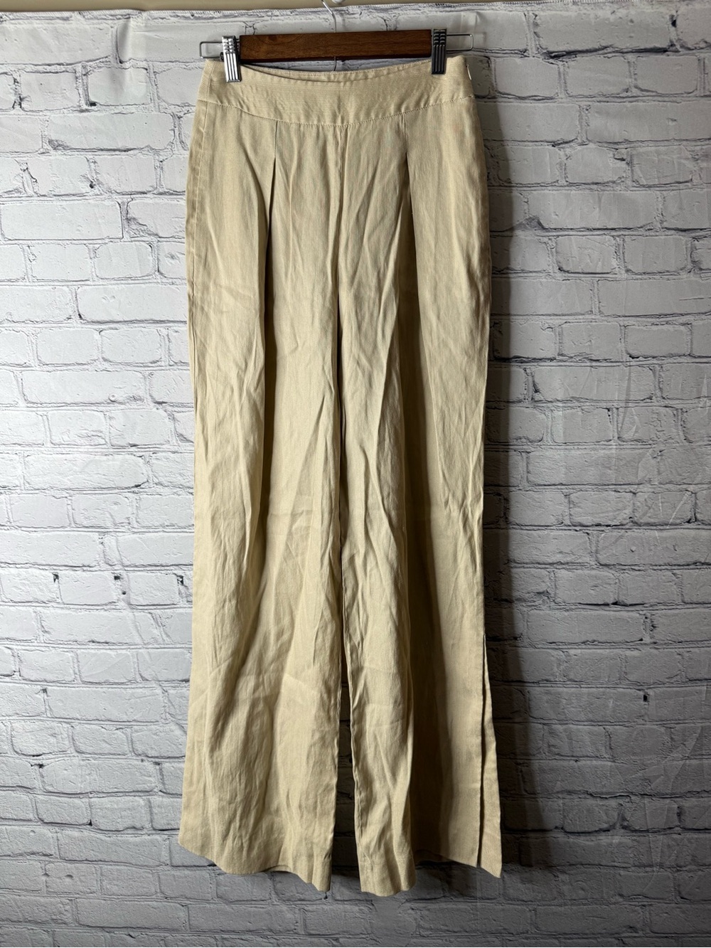 Women’s Antonio Melani Wide-Leg Linen Blend Pants - Cream